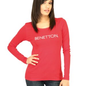 United Colors of Benetton Women Solid Red Top