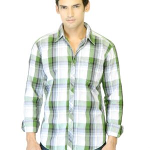 Highlander Men Green Check Shirt