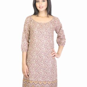 W Women Brown Printed Kurta