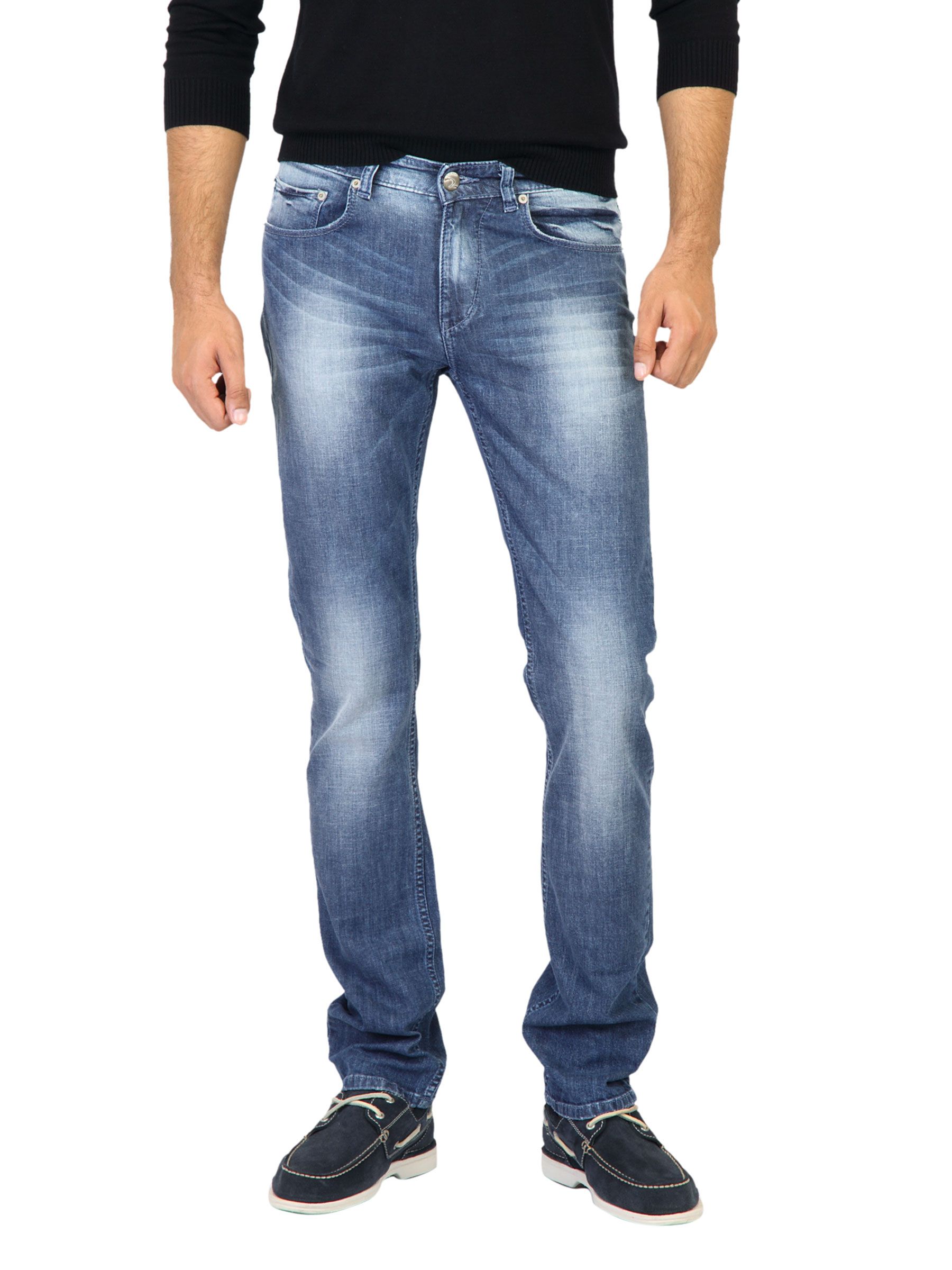 Spykar Men Washed Blue Jeans