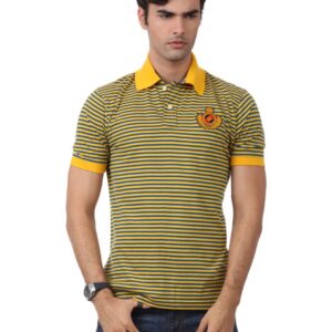Myntra Men Yellow & Blue T-shirt