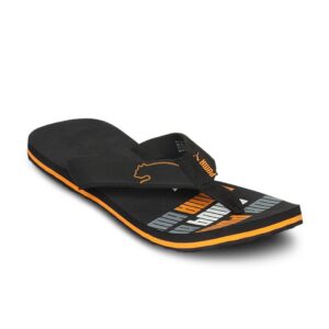 Puma Unisex Issac Black Orange Flip Flop