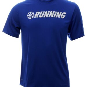 Nike Men As Ss Challen Blue T-Shirts