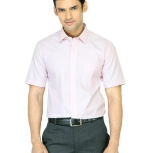 Mark Taylor Men Red Striped White Shirt