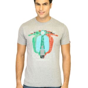 Probase Men Printed Grey Tshirts