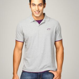 Proline Men Grey Polo T-shirt