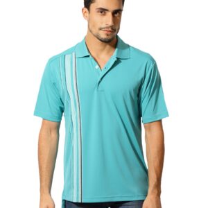 ADIDAS Men Polo Turquoise Blue T-Shirt