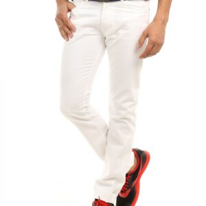 Peter England Men White Jeans