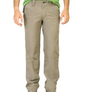 Probase Men Solid LT.Khaki Trousers