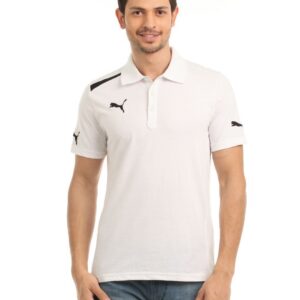 Puma Men White PowerCat TT 1.12 Polo T-shirt