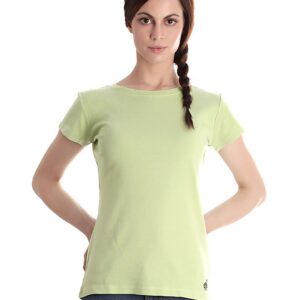 Femella Women Lime Green T-shirt