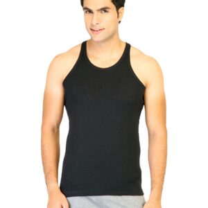 Hanes Men Racer Back Black Innerwear Vests