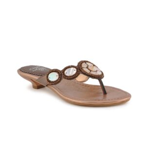 Clarks Women Shona Fringe Leather Brown Flats
