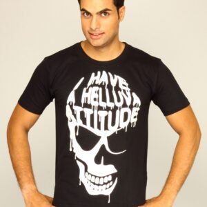 Myntra Mens I Have a Helluva Attitude T-shirt