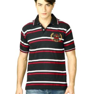 Scullers Men Black Polo T-Shirts