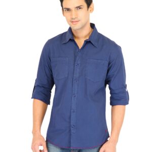 United Colors of Benetton Men Light Blue Shirts