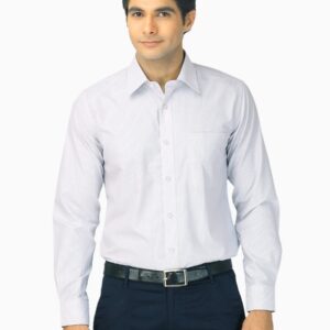 Mark Taylor Men Black & White Striped Shirt