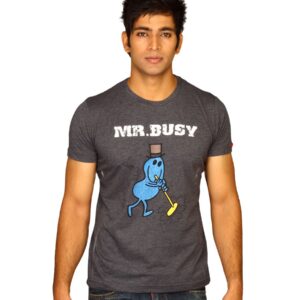 Mr.Men Men's Mr.Busy Navy T-shirt