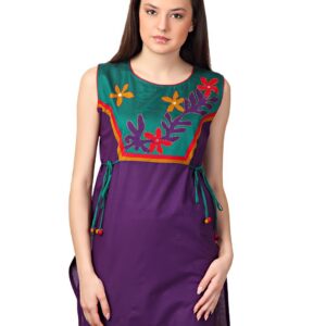 Span Women Purple Kurta
