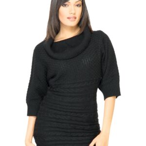 Jealous 21 Women Solid Black Sweater