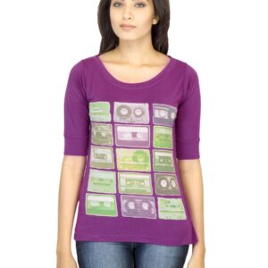Jealous 21 Women Printed Purple Top