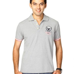 Proline Men Grey Polo T-shirt