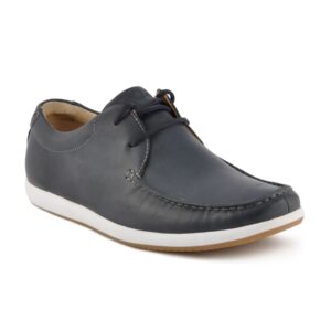 Clarks Men Navy Blue Leather Casual Shoes