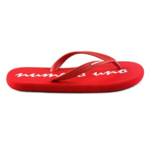 Numero Uno Men's Casual Red Graphic Flip Flop