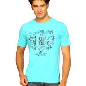 Wrangler Men's True Rider Turquoise T-shirt