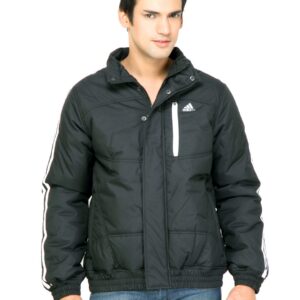 ADIDAS Men Solid Black Jackets