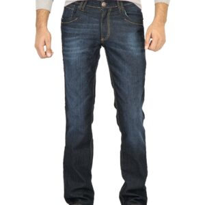 Locomotive Men Washed Blue Jeans