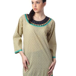 Mother Earth Women Beige Kurta