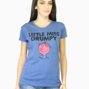 Little Miss Women Blue Printed T-shirt