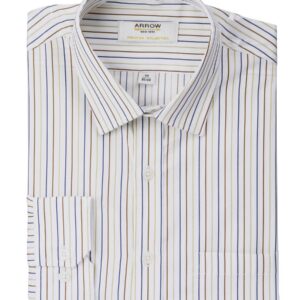 Arrow Men Stripes White Shirts