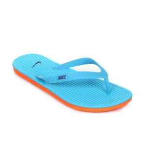 Nike Men Solarsoft Thong Blue Flip Flops
