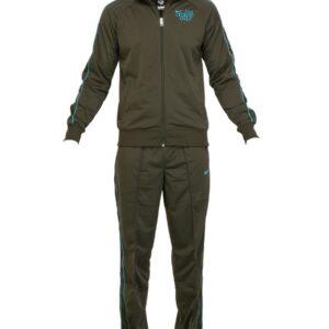 Nike Men Solid Olive Tracksuits