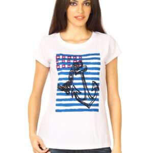 Flying Machine Women RN White Tshirts