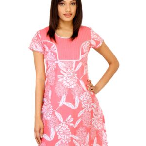 Vishudh Women Printed Pink Kurta