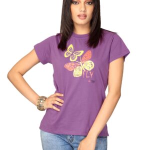 Urban Yoga Women's Fly Purple T-shirt