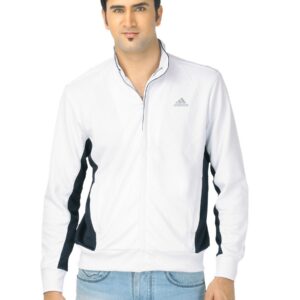 ADIDAS Men Solid White Jacket