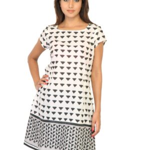W Women Printed White Kurtas
