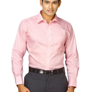 John Miller Men Pink Solid Shirt