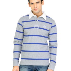 Lee Grey Stripes Casual T-Shirts