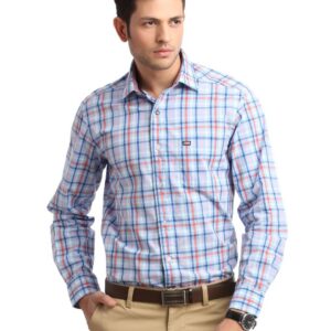 Arrow Sport Men Blue Check Shirt