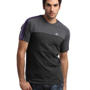 ADIDAS Men Grey T-Shirt