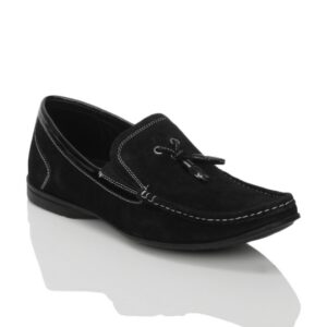 Franco Leone Men Slip On Black Formal Shoes