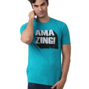 Mark Taylor Men Blue T-shirt
