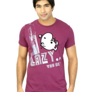 Mr. Men Men Mr. Lazy DK.Pink Tshirts