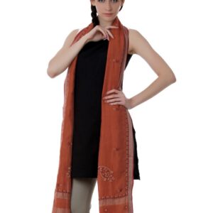 Fabindia Women Rust Dupatta