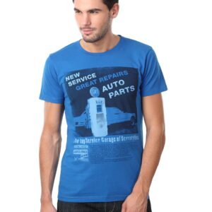 Jack & Jones Men Note Blue T-shirt